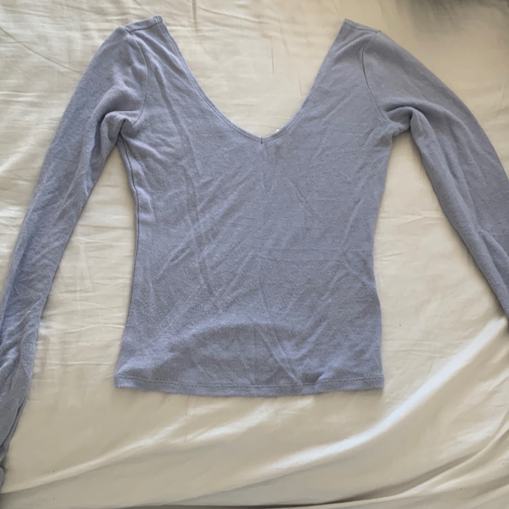Lavender knit top purchased from Garage Clothing